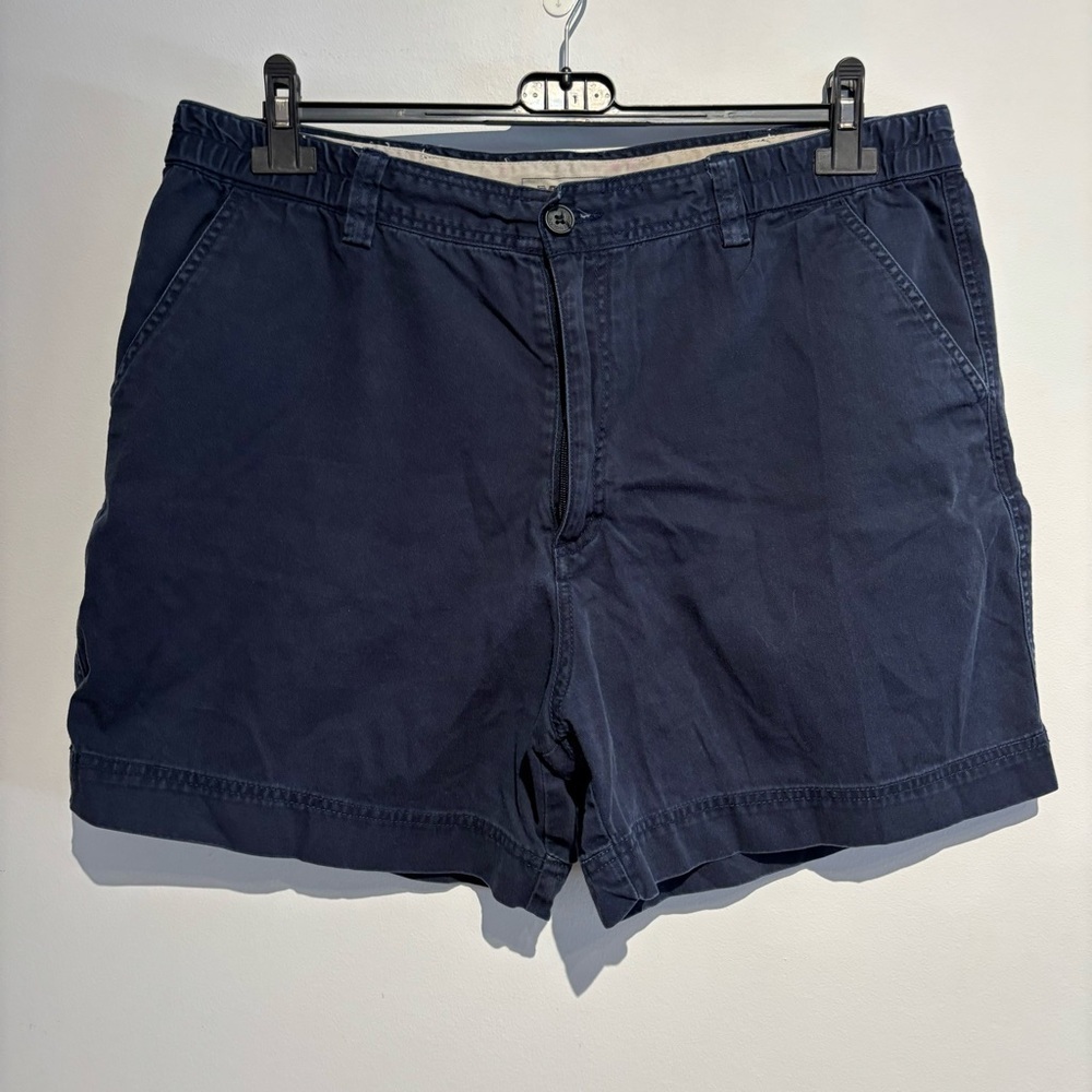 Maine Chino Shorts Size 38 – Navy Blue Vintage 90s Casual Summer Wear Men’s